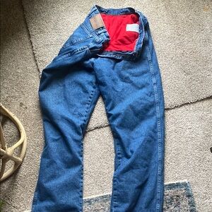 Wangler Men's Lined Blue Jeans